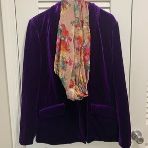 Beautiful INC Purple Velvet Blazer